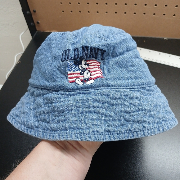 Old Navy X Disney Kids Medium Micky Denim Bucket Hat - Picture 1 of 5